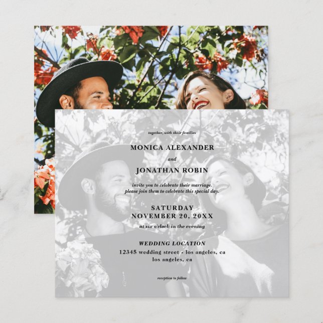 Schwarz-Weiß-Foto-Landschaft (Vorne/Hinten)