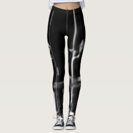 Schwarz-Weiß-Foto-Leggings Leggings