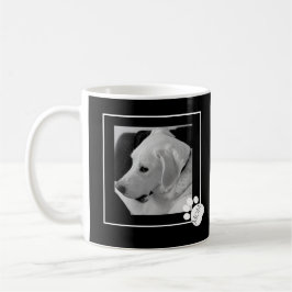 Schwarz-Weiß-Foto Niedlicher Hund Beste Mama je Kaffeetasse