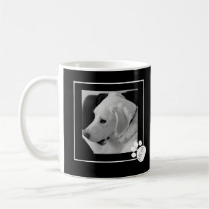 Schwarz-Weiß-Foto Niedlicher Hund Beste Mama je Kaffeetasse