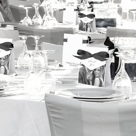 Schwarz-Weiß-Foto Vielen Dank für die Weiße Hochze Geschenkschachtel