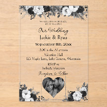 Schwarz-Weiß-Foto-Vorlage Botanisch Transparent