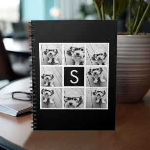 Schwarz-Weiß-FotoCollage - kundenspezifisches Mono Notizblock