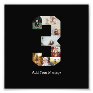 Schwarz-weiß-Fotocollage Nummer 3 Fotodruck