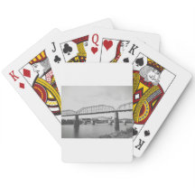 Schwarz-Weiß-Fotografie mit Doppelbrücken