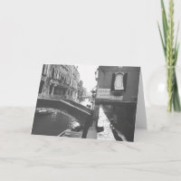 Schwarz-Weiß-Fotografie Venedig Italien Kanal