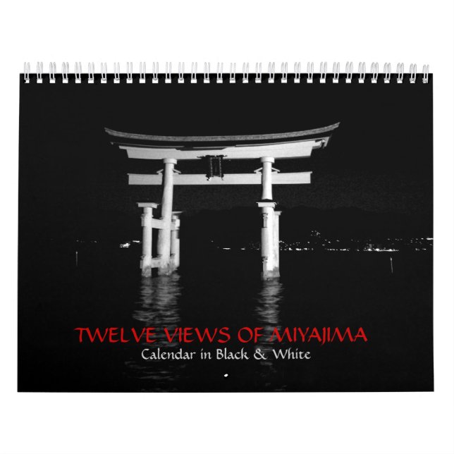 Schwarz-Weiß-Fotografie von Miyajima Kalender (Titelbild)