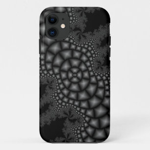 Schwarz-Weiß-Fraktalkunst-iPhone-Hülle Case-Mate iPhone Hülle
