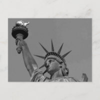 Schwarz-Weiß-Freiheitsstatue New York