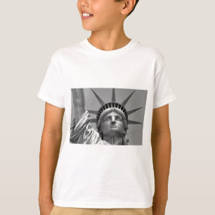 Schwarz-Weiß-Freiheitsstatue New York T-Shirt
