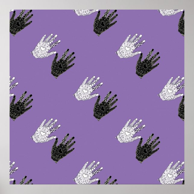 Schwarz-Weiß-Freundschaft Poster (Vorne)