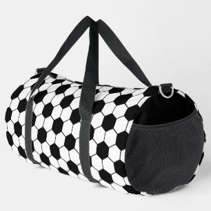 Schwarz-Weiß-Fußball Duffle Bag