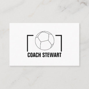 Schwarz-Weiß-Fußball, Fußballspieler/Trainer/Ref. Visitenkarte