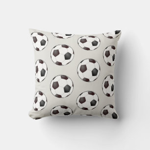 Schwarz-Weiß-Fußball-Kissen Kissen
