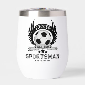 Schwarz-Weiß-Fußball-Logo Personalisiertes Design