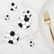 Schwarz-Weiß-Fußball-Muster geometrisch