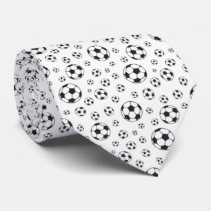 Schwarz-Weiß-Fußball-Muster Krawatte