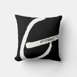 Schwarz-Weiß-G-Freund für Freundin Kissen