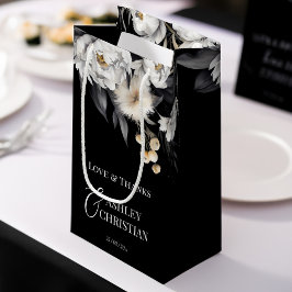 Schwarz-Weiß-Gastgeschenk Hochzeit Kleine Geschenktüte
