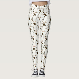Schwarz-Weiß-Gentoo-Penguin Leggings
