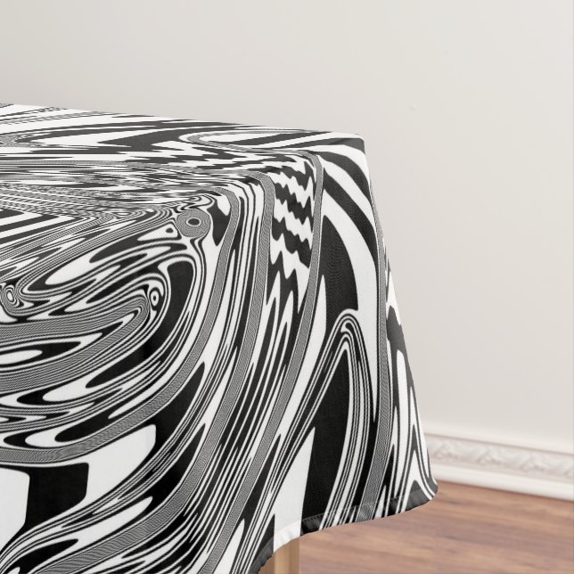 Schwarz-Weiß-Geometrie 12 Tischdecke (Beispiel)