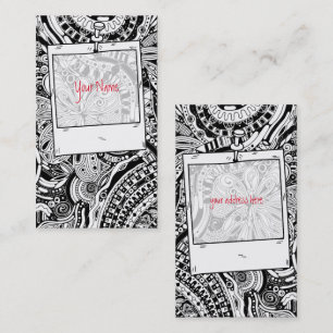 Schwarz-Weiß-Geometrie 15 Visitenkarte