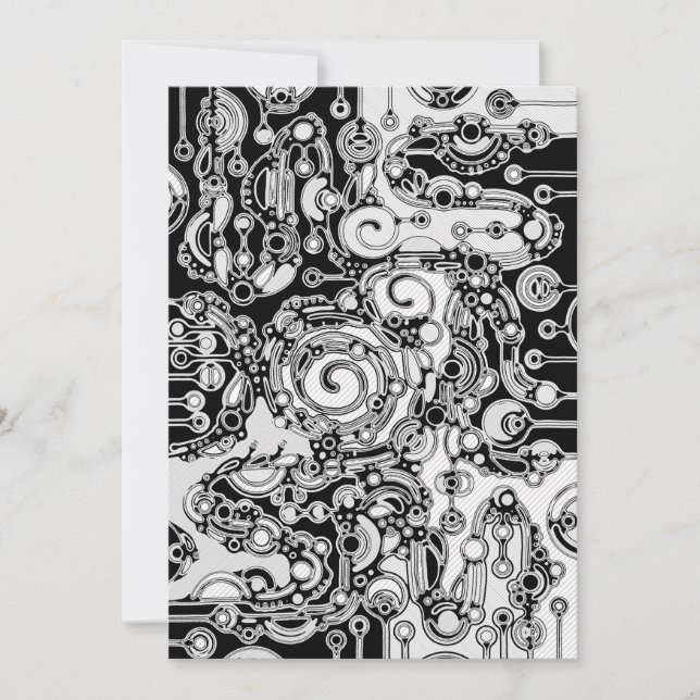 Schwarz-Weiß-Geometrie Art 3 (Vorderseite)