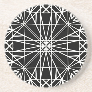 Schwarz-Weiß-Geometrie Untersetzer