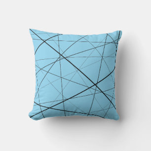 Schwarz-weiß geometrisches Muster Kissen