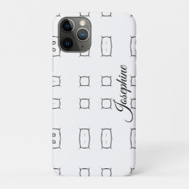 Schwarz-weiß geometrisches Muster | Minimalistisch Case-Mate iPhone Hülle