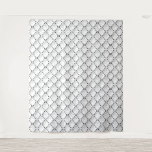 Schwarz-Weiß-geometrisches Muster. Wandteppich