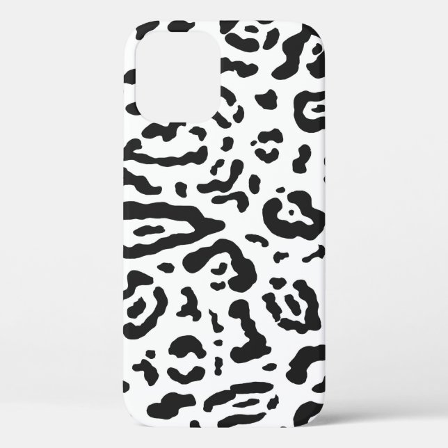 Schwarz & Weiß Gepard Leopard Tierprint Case-M Case-Mate iPhone Hülle (Rückseite)