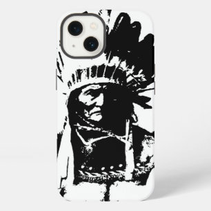 Schwarz-Weiß-Geronimo iPhone 13 Hülle
