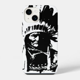 Schwarz-Weiß-Geronimo iPhone Hülle
