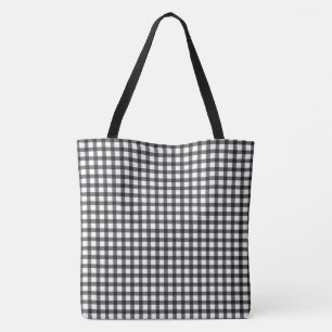 Schwarz-Weiß-Gingham-Karo-Muster