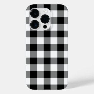 Schwarz-Weiß Gingham-Muster Case-Mate iPhone 14 Pro Hülle