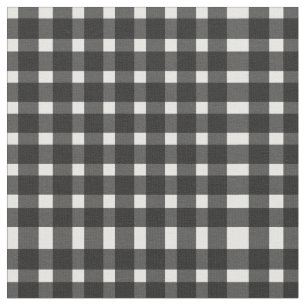 Schwarz-Weiß-Gingham-Muster  Stoff
