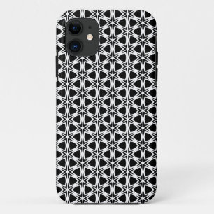 Schwarz-Weiß-Gittermuster Case-Mate iPhone Hülle