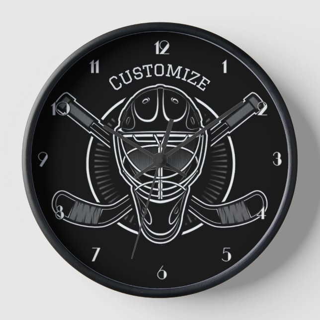 Schwarz-Weiß-Goalie Uhr (Vorderseite)