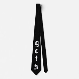 Schwarz-weiß - Goth - Neck Tie Krawatte