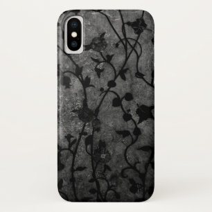 Schwarz-Weiß-Gotik Antike Blumen Case-Mate iPhone Hülle