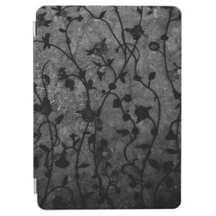 Schwarz-Weiß-Gotik Antike Blumen iPad Air Hülle