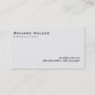 Schwarz-Weiß-Grau Beruflich Schlicht Cool Visitenkarte