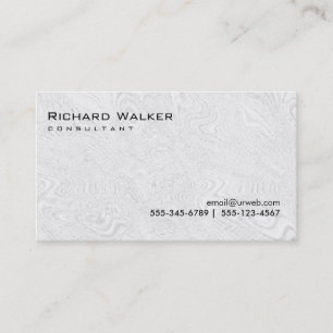 Schwarz-Weiß-Grau Beruflich Schlicht Cool Visitenkarte