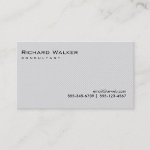 Schwarz-Weiß-Grau Beruflich Schlicht Cool Visitenkarte