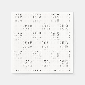 Schwarz, Weiß, Grau Kunstprint 2 Servietten