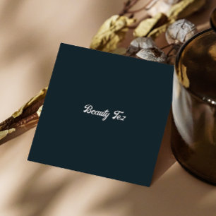 Schwarz-weiß-Grau-Qr-Code Quadratische Visitenkarte