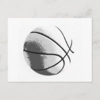 Schwarz-weiß Grau Trendy Pop Art Basketball