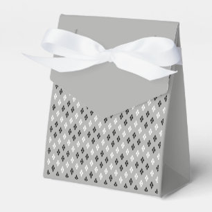 schwarz-weiß-graues geometrisches feines Muster Geschenkschachtel