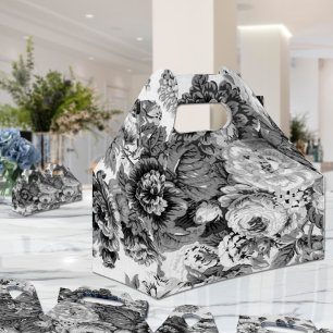 Schwarz-Weiß-Grauton-Blütenspielzeug Nr.3 Geschenkschachtel